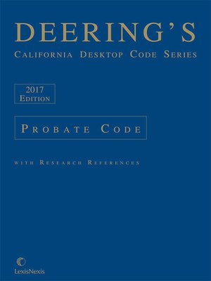 cover image of Deering's California Desktop Code Series